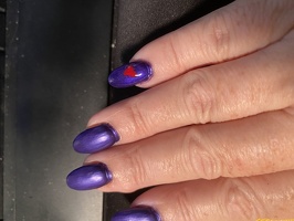 plum with hearts - right hand